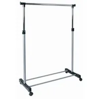 Haku-Möbel Rollgarderobe 90 x 43 x 95-170 grau