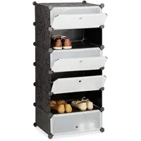 Relaxdays Schuhschrank 49 x 107 x 37 cm geschlossen