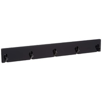 Haku-Möbel HAKU Möbel Wandgarderobe 42539 schwarz Holz 5 Haken