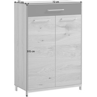 VOSS MÖBEL Schuhschrank Vedo Holz Braun Eiche