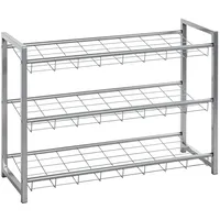 Haku-Möbel Schuhregal 80 x 30 x 60 cm grau