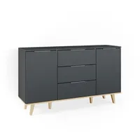 Vicco Neptune 138 x 82 x 40 cm anthrazit/eiche