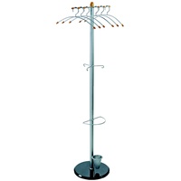 Alco Garderobenständer 2805 silber Metall 5 Haken Ø 48,0