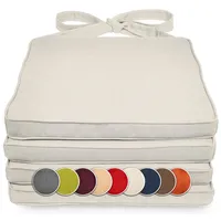 Sunnypillow Sitzkissen 40 x 45 x 5 cm ecru