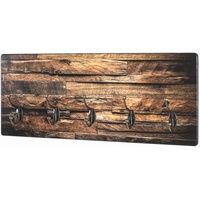 Haku-Möbel HAKU Möbel Wandgarderobe 18888 Motiv Holz 5 Haken