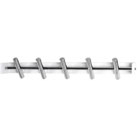 Haku-Möbel HAKU Möbel Wandgarderobe 21329 weiß Metall 5 Haken