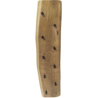 SIT Möbel Wandgarderobe 9 Haken Massivholz, Metall Akazie