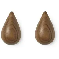 Normann Copenhagen - Dropit Walnut Aufhänger klein, 2 St.