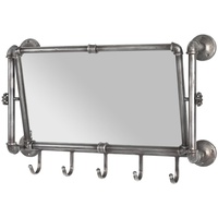 Haku-Möbel HAKU Möbel Wandgarderobe anthrazit Metall, 5 Haken 75,0