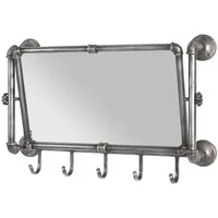 Haku-Möbel Wandgarderobe Pipe Anthrazit