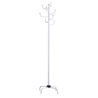 Haku-Möbel HAKU Möbel Kleiderständer 43099 weiß Metall 8 Haken