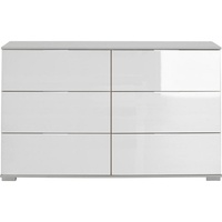 WIMEX Schubkastenkommode WIMEX "Easy", weiß (weiß, weißglas), B:130cm H:83cm