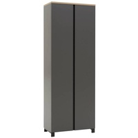 DIETER KNOLL Garderobenschrank Grau, Eiche, Balkeneiche furniert 1 Fächer