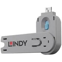 Lindy USB Port Schloss, blau