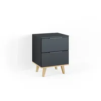 Vicco Nautica 46 x 61 x 40 cm Anthrazit/Buche