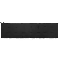 VidaXL Gartenbank-Auflage Schwarz 200x50x4 cm Oxford-Gewebe