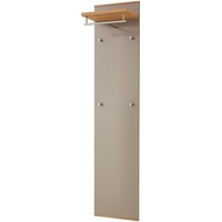 XXXLutz Garderobenpaneel - beige , Holzwerkstoff,Hartholz , Maße cm,