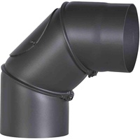 FireFix Ofenrohrbogen 90°, Ø 150 mm, schwarz