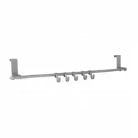 Testrut Garderobenhaken Türgarderobe 5 Haken Silber