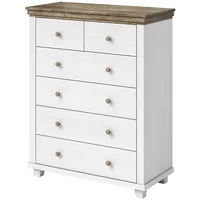 Lomadox Sideboard mit Glaseinsätzen und LED Beleuchtung EPSOM-83 weiß