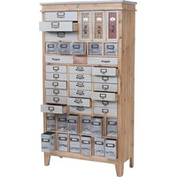 MCW Apotheker-Schrank MCW-A43, Kommode, Tanne Holz massiv Vintage Shabby-Look