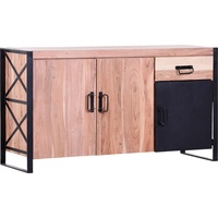 GUTMANN FACTORY Sideboard GUTMANN FACTORY "Downtown", schwarz (natur, schwarz),