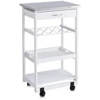 Zeller Küchenrollwagen mit Edelstahltop 82 cm x 37 cm