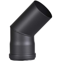 FireFix R80/B45 Pelletofenrohr-Bogen aus 1,2 mm starken Stahl in