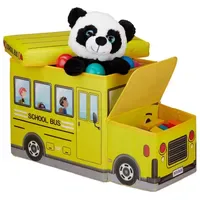 Relaxdays Sitzbox für Kinder gelb