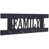 MCW Wandgarderobe MCW-C60 Family, Garderobe Garderobenpaneel, Shabby-Look Vintage 60x21cm