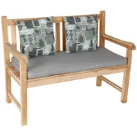 Buri Bankauflage 111 x 51 cm grau 3 St.