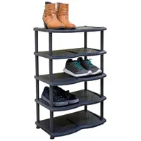 Hti-Living Schuhregal 47 x 80 x 29 cm schwarz