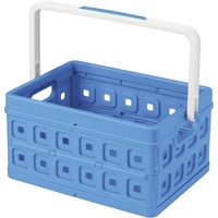SUNWARE Klappbox Square 24 L blau Einkaufsbox Einkaufskorb mit