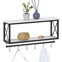 CARO-Möbel Wandgarderobe Armando Schwarz