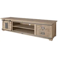 MASSIVMOEBEL24.DE TV-Board Mango 200x55x50 whitewash lackiert RAILWAY #336