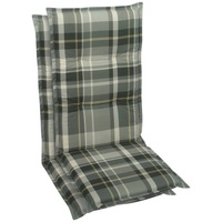 GO-DE Hochlehnerauflage 2er 120x50cm grau/cremefarben/anthrazit (44974636)