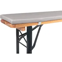 TexDeko Bankauflage 220 x 25 x 2 cm grau