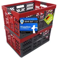 Kinderwelt Profi - 2 x Robuste Klappbox 45 L