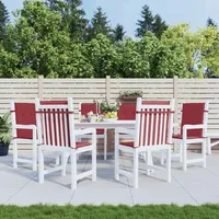VidaXL Gartenstuhlauflagen 6 Stk. Weinrot