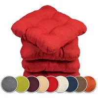 Sunnypillow Stuhlkissen 40 x 40 x 8 cm rot