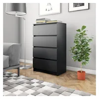 VidaXL Sideboard Schwarz 60x35x98,5 cm Holzwerkstoff
