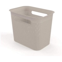 Rotho Aufbewahrungsbox Brisen 7l Kunststoff Braun Cappuccino M (Medium)