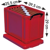 Really Useful Box Aufbewahrungsbox 19,0 l rot 39,5 x