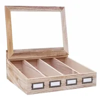 MCW Aufbewahrungsbox MCW-C25, Teebox Schmuckkästchen Kiste, Paulownia 17x37x33cm ~
