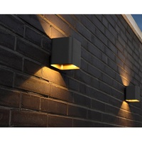 Lutec Dodd AL5005 GR SMD LED-Außenwandleuchte 6W Warmweiß Anthrazit