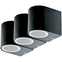 ETC Shop 3er Set LED Down Strahler Fassaden Haus