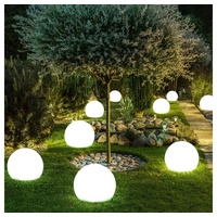 ETC Shop 9er Set LED Solar Kugel Lampen Garten