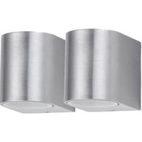 ETC Shop 2er Set LED Außen Wand Lampe ALU