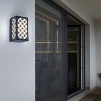 WOFI LED Außen Wand Strahler ALU Leuchte Laterne Garten