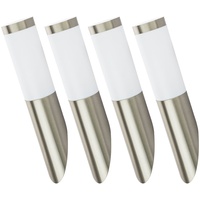 ETC Shop 4er Set Design LED Edelstahl Wand Leuchten